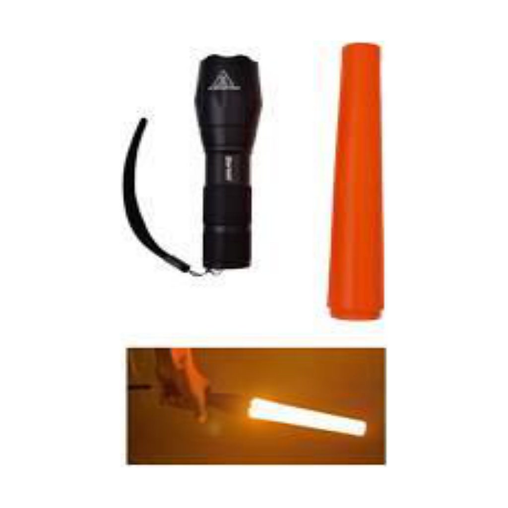 Zartek ZA-416-W Flashlight with Traffic Wand — 1000 Lumen