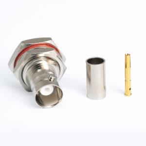BNC Female Bulkhead Crimp – RG-58 (UG1804)