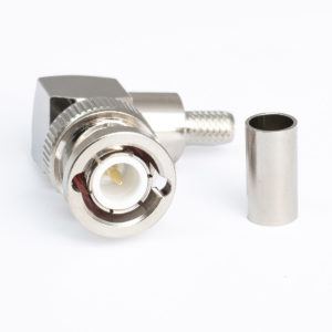 BNC Male Crimp 90° – RG-58 (UG181)