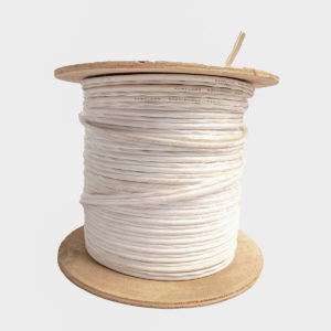 Coaxial Cable RG-6 + Power – White