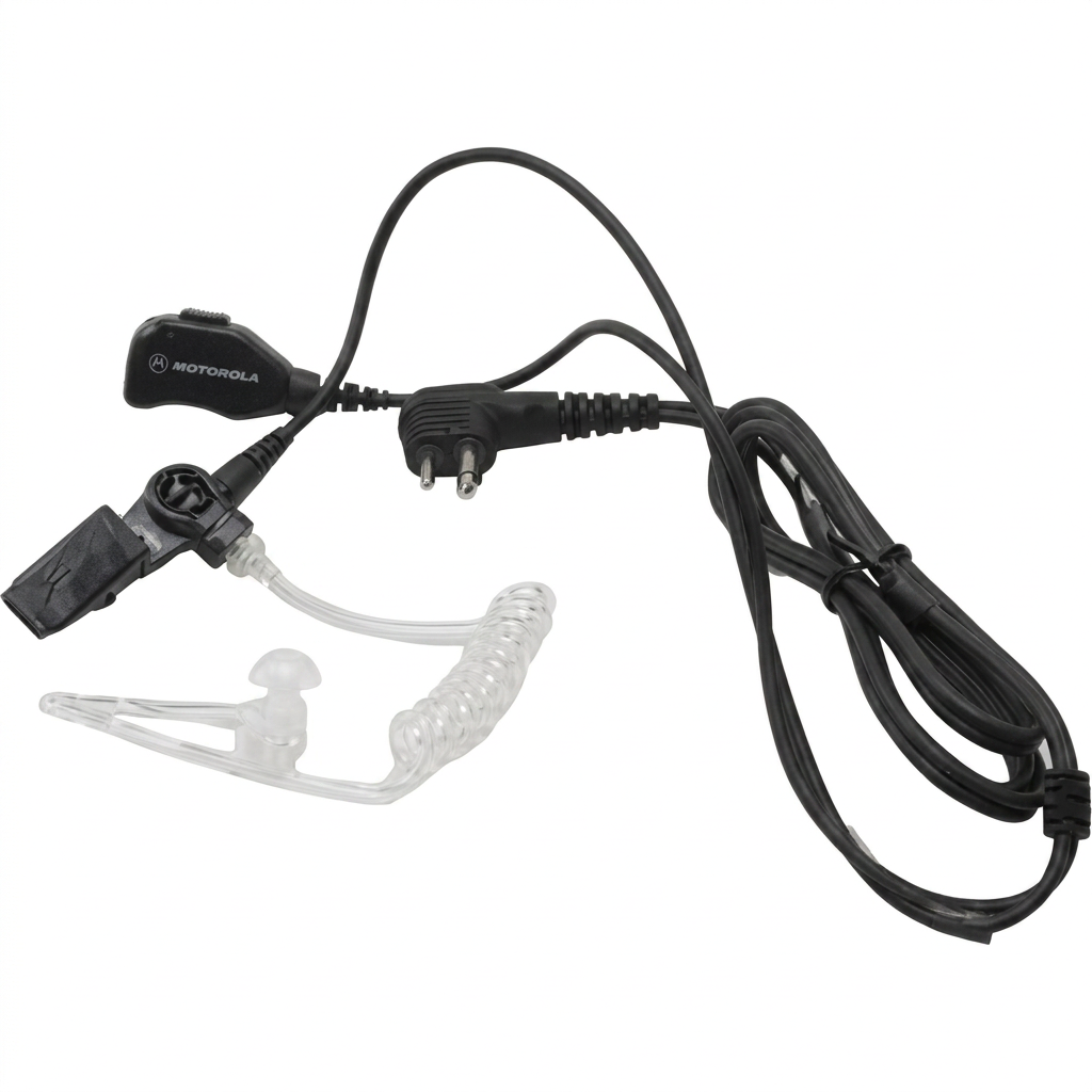 DP1400 / DP540 2-Wire Earpiece with clear acoustic tube(Black)