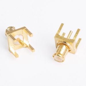 MCX Plug PCB Mount (Gold)