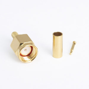 SMA Plug Crimp – RG-174 (Gold)